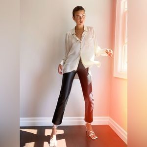 Aritzia Wilfred Boyfriend Button-Up Shirt size XS